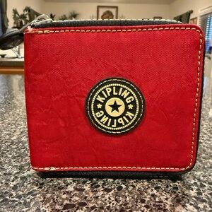 Kipling Travel Red Wallet